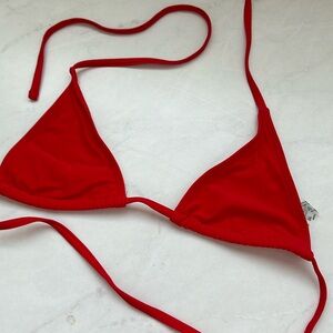 Red bikini top shein